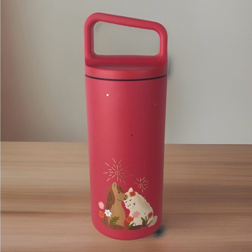Starbucks 2026 Lunar New Year Year of the Horse Red Stainless Steel Tumbler 12oz